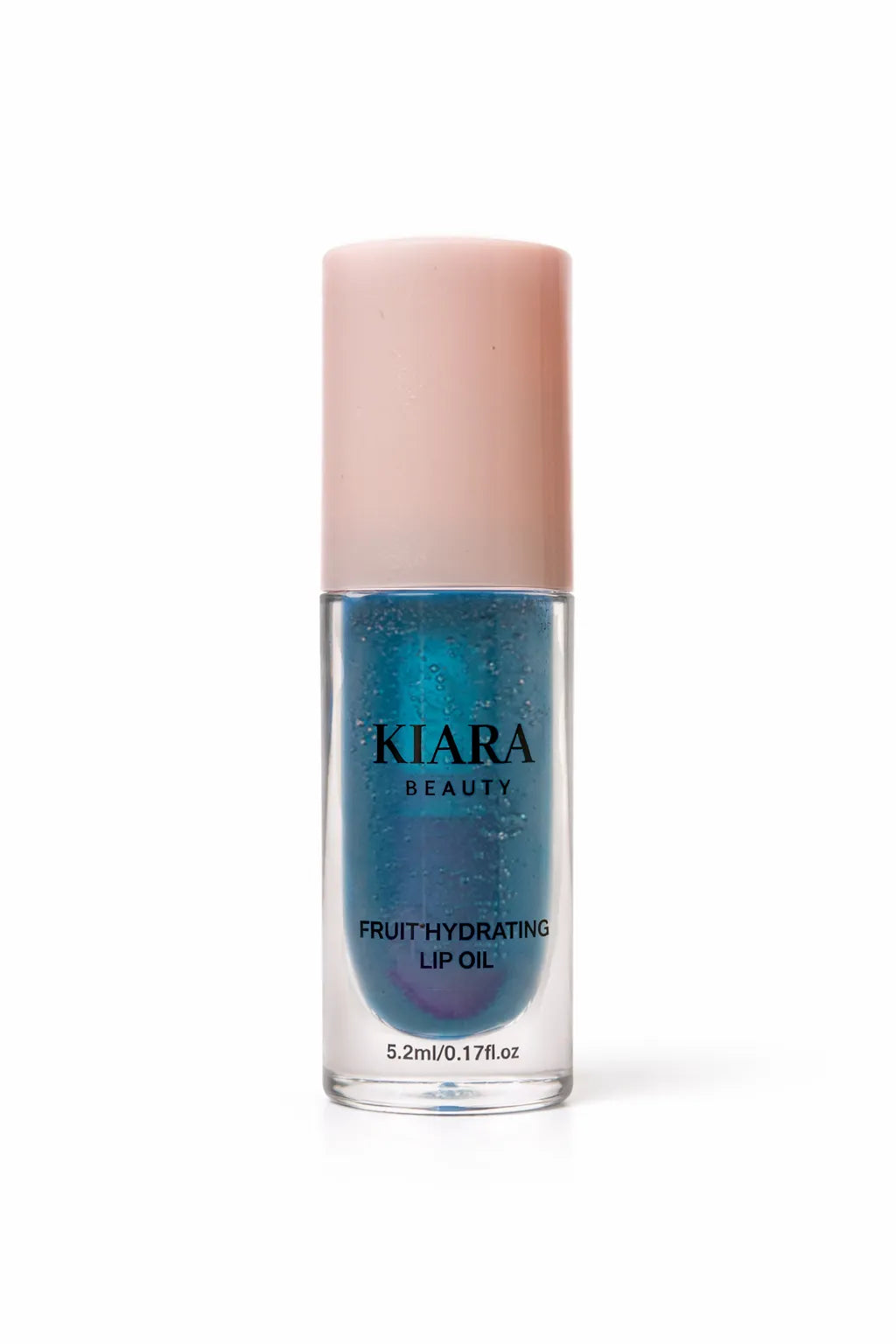Kiara Beauty fruit hydrating lip oil on a white background