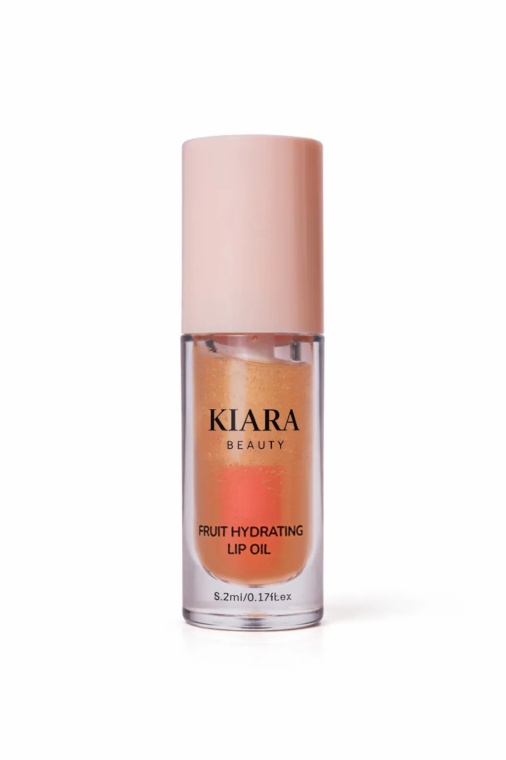 Kiara Beauty fruit hydrating lip oil on a white background